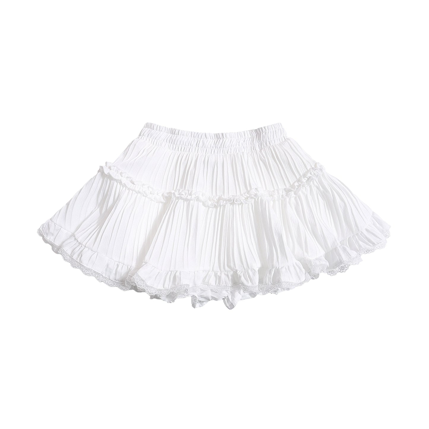 High Waist Frills A-line Ballet Style Skirt NA2593