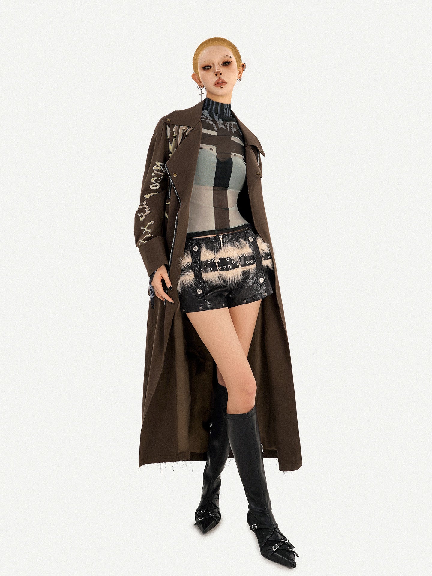 Tailored Lapel Oversize Long Coat NA8587