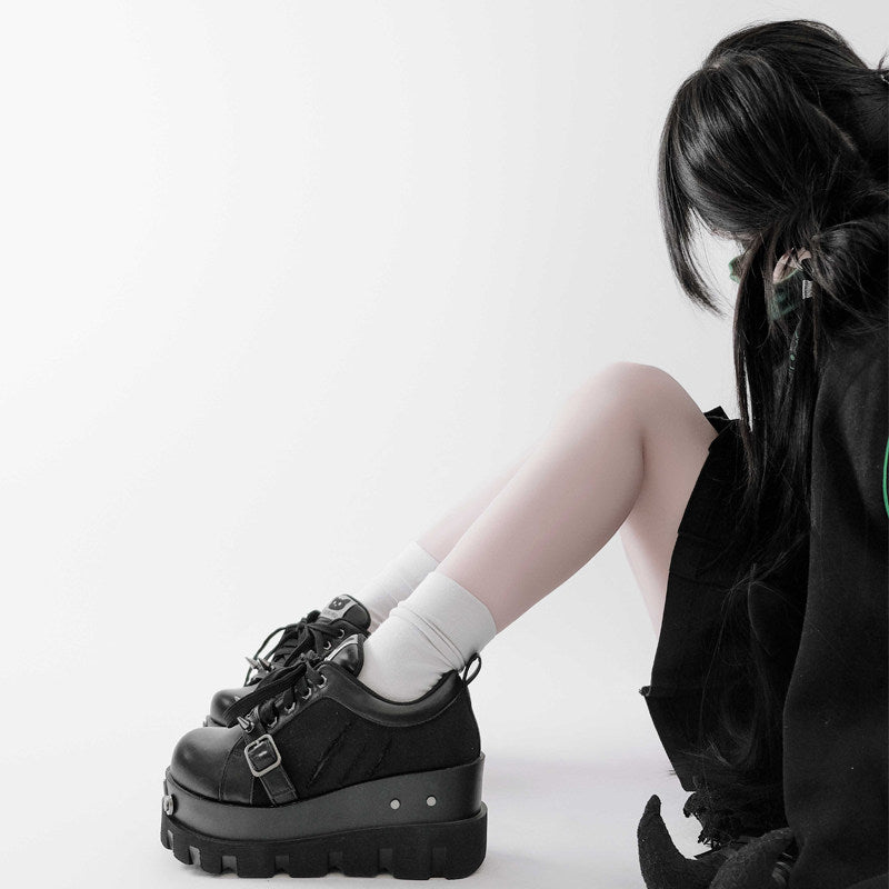 Punk Rivet Platform Shoes NA8499