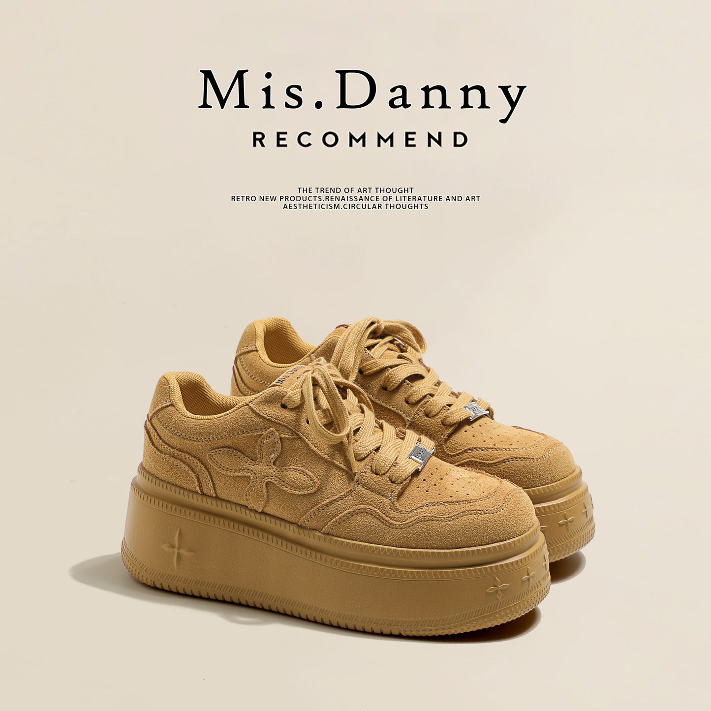 Chunky Sole Lace-Up Sneakers NA8667