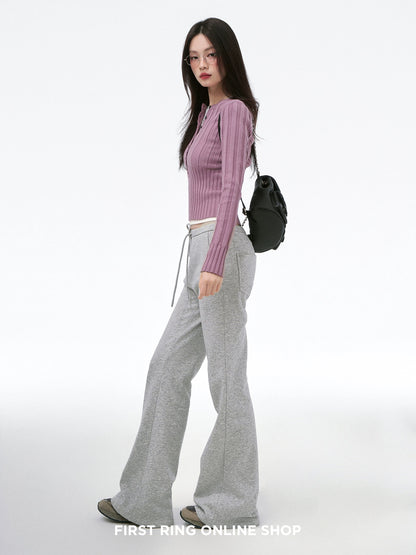 Low Waist Micro Flare Sweatpants NA4424