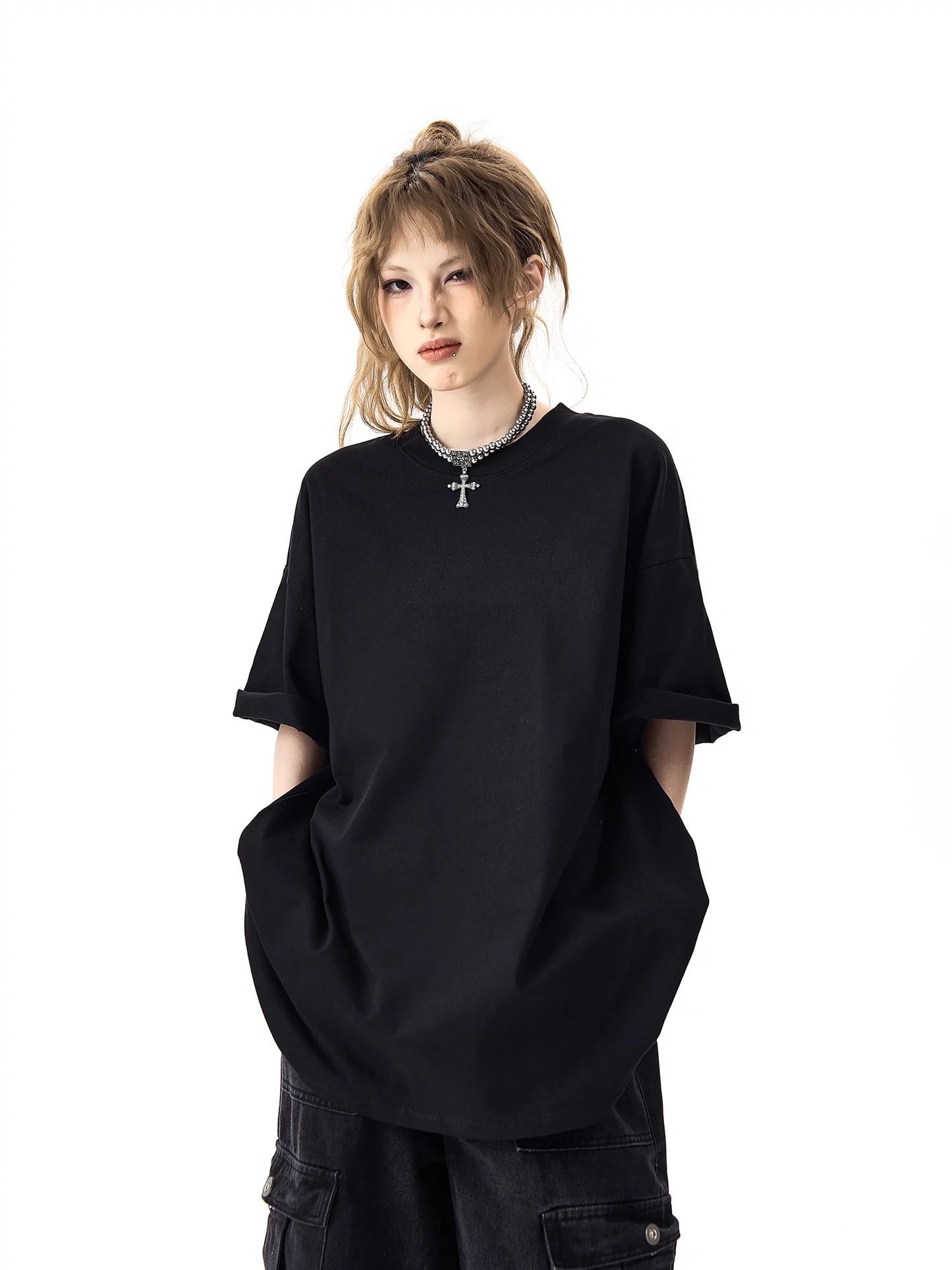 Oversize Basic Short Sleeve T-shirt NA2956