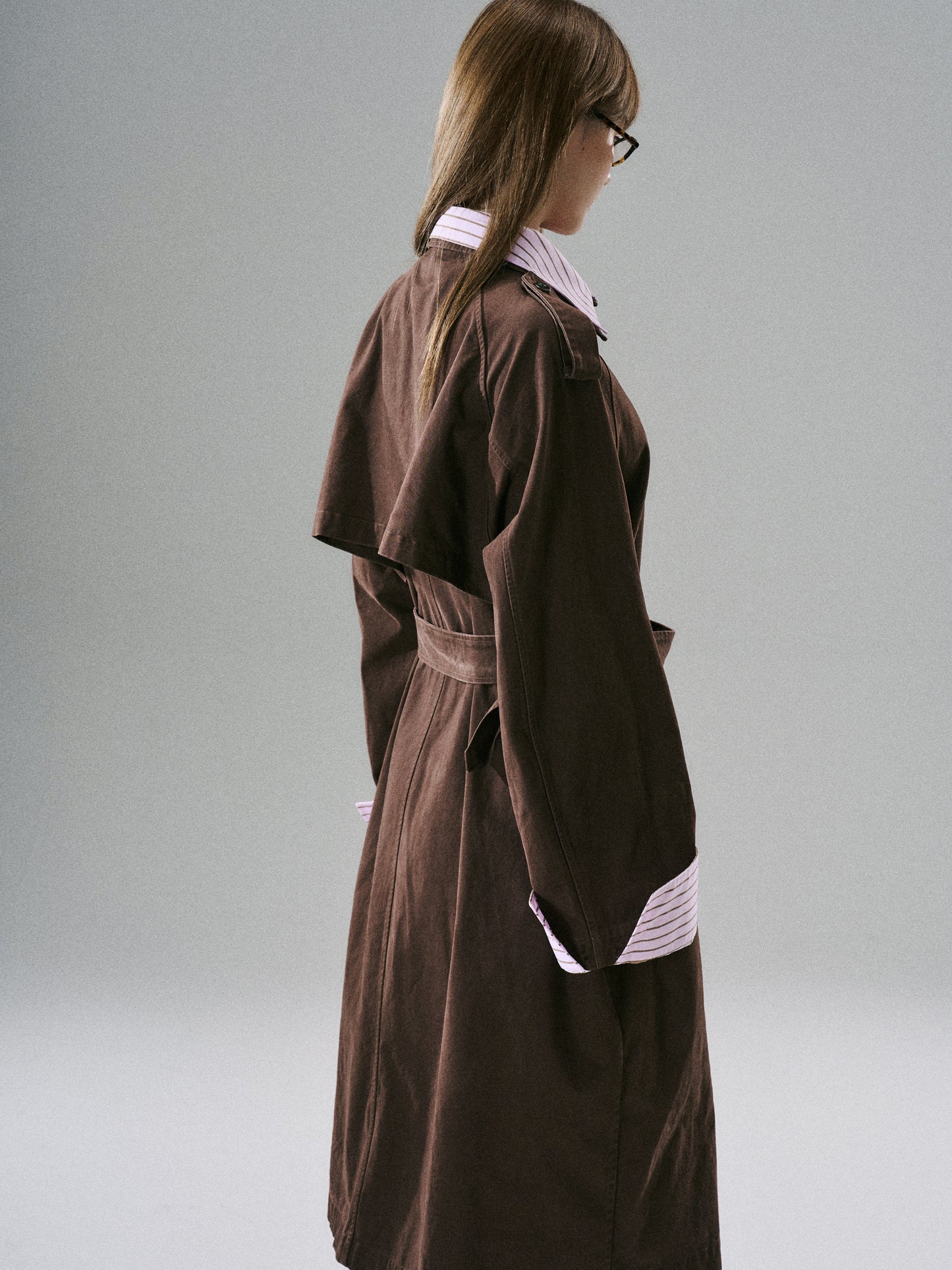 Detachable Rose-Fenced Girl's Trench Coat NA8789