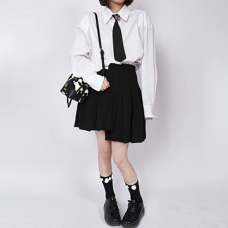 With Cat Pin Standalone Neck Tie NA8396