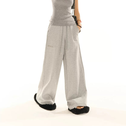 Wide-Leg Straight Sweatpants NA3792