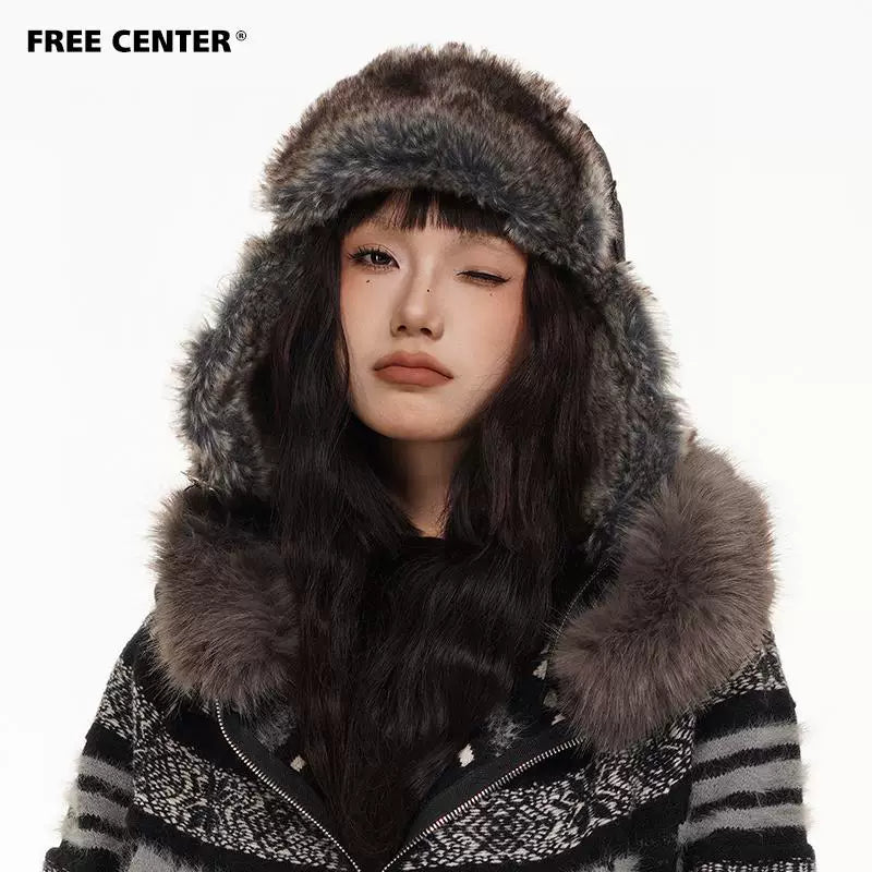 NA8872 Many fans of FreeCenter chased and asked about the winter warm atmosphere artifact Lei Feng hat NA8872
