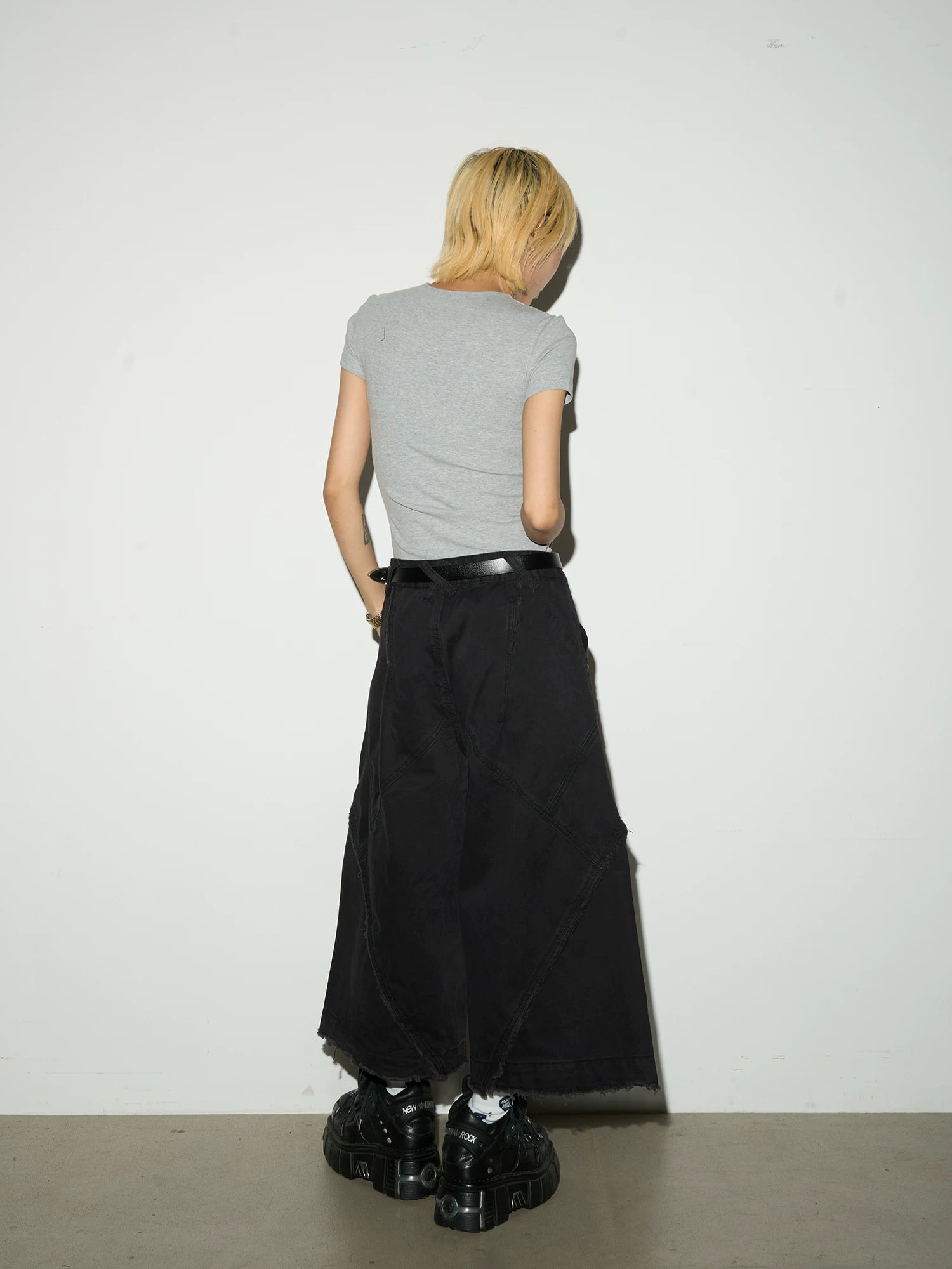 NA9053 MICHINNYON "vintage leather" old-fashioned special-shaped structure belt neutral casual versatile thin belt for men and women NA9053