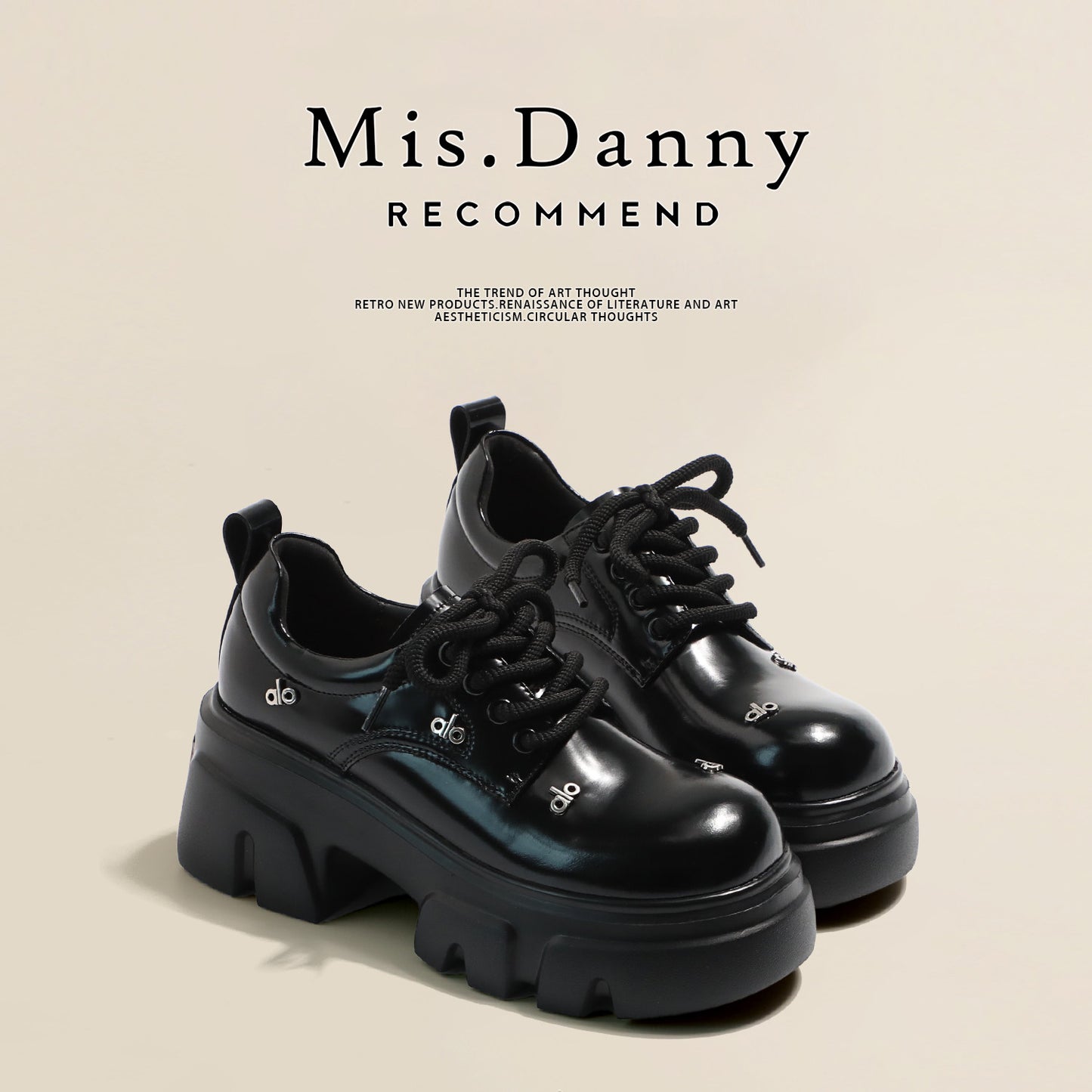 Platform Chunky Sole Lace-Up Shoes NA8752