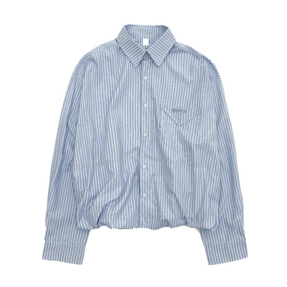 Stripe Oversize Long Sleeve Shirt NA9033