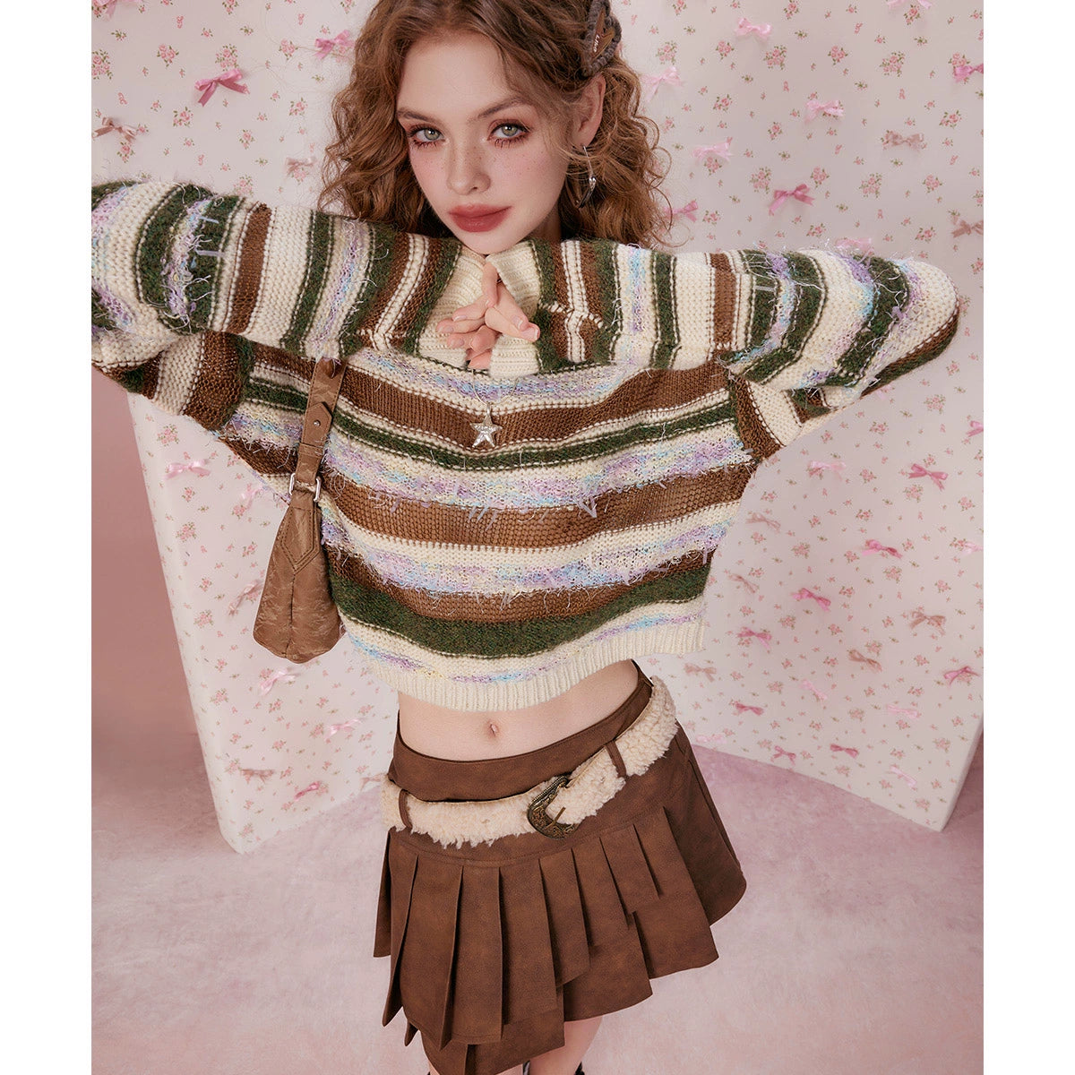 Stripe Knit Sweater NA6930