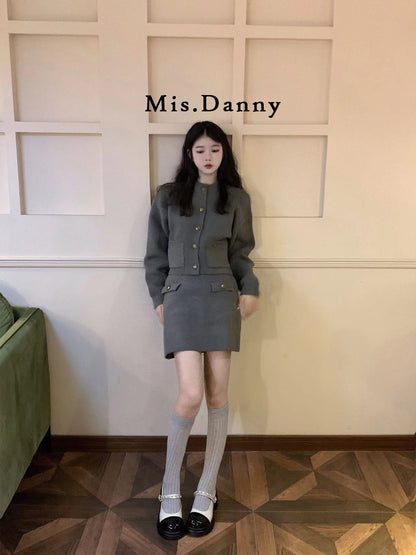 Color Block Platform Chunky Heel Shoes NA8742