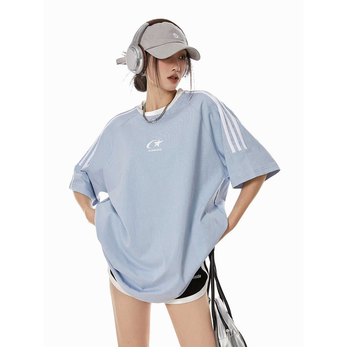 Round Neck Oversize Short Sleeve T-Shirt NA2306