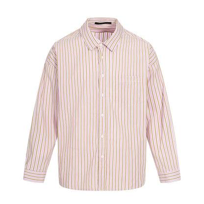 Stripe Oversize Long Sleeve Shirt NA9029