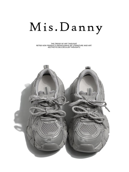 Platform Chunky Sole Lace-Up Sneakers NA8743