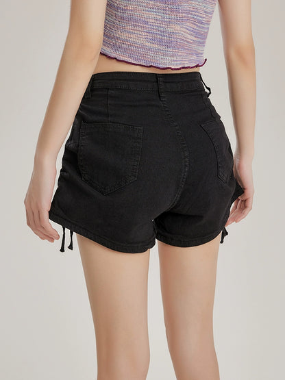 Side Drawstring Denim Short Pants  NA3389