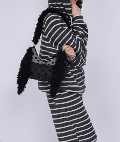 Furry Strap Mini Shoulder Bag NA8441