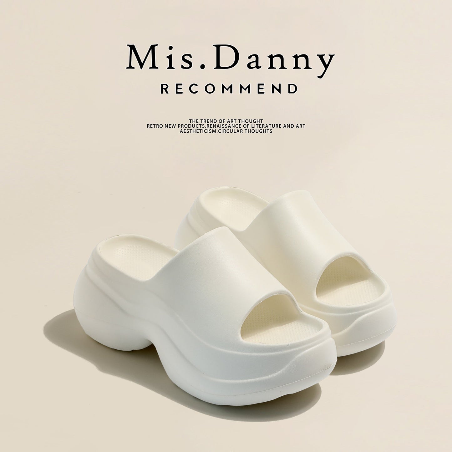 Chunky Sole Open-Toe Mules NA8651