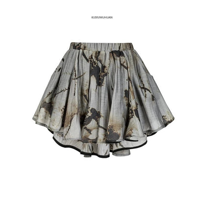 Print Short Skirt NA4290