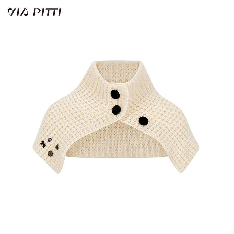 Waffle Knit Cardigan & Waffle Scarf NA4930