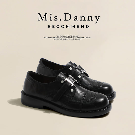 Buckle Strap PU Leather Shoes NA8703