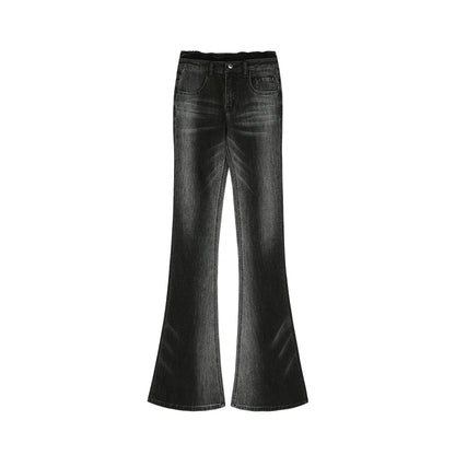 High Waist Straight Micro Flare Pants NA3979