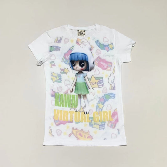 Doll Print Short Sleeve T-Shirt NA7673