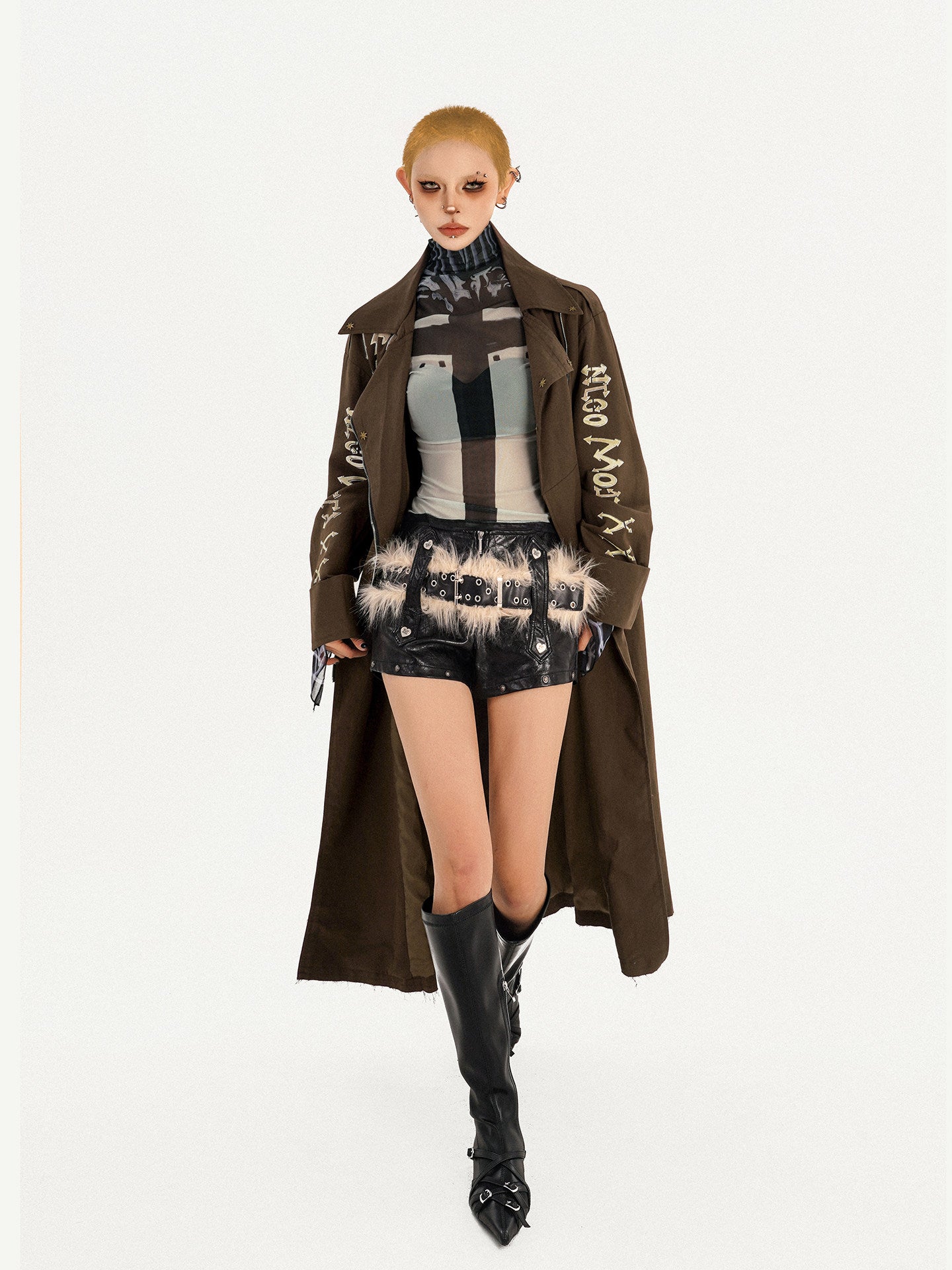 Tailored Lapel Oversize Long Coat NA8587