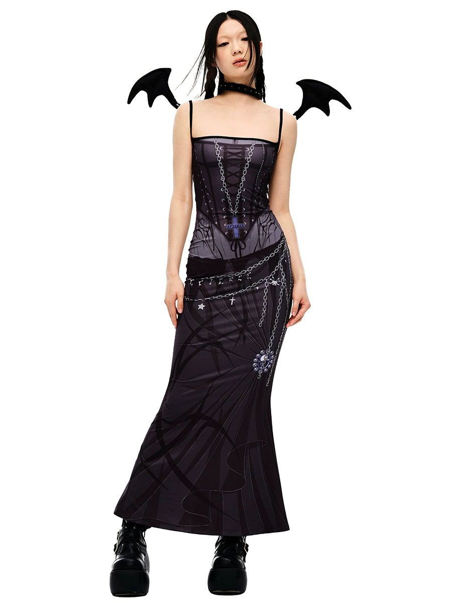 Witch Strap Mermaid Dress NA6674