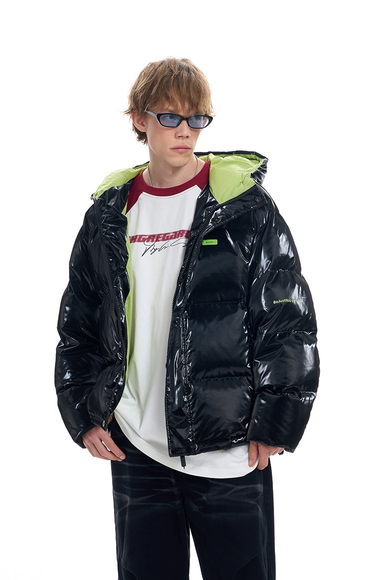 Oversize Hooded White Duck Down Jacket NA6104