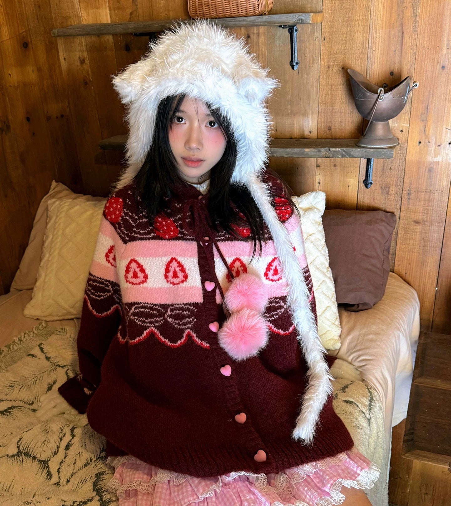 Strawberry Cake Knit Cardigan NA8326