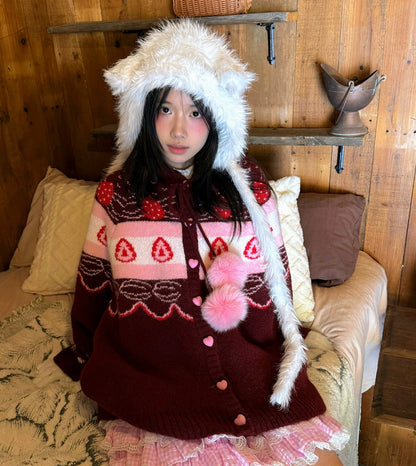 Strawberry Cake Knit Cardigan NA8326