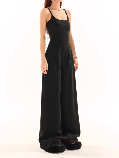 High Waist Wide Leg Jumpsuit Pants NA3822