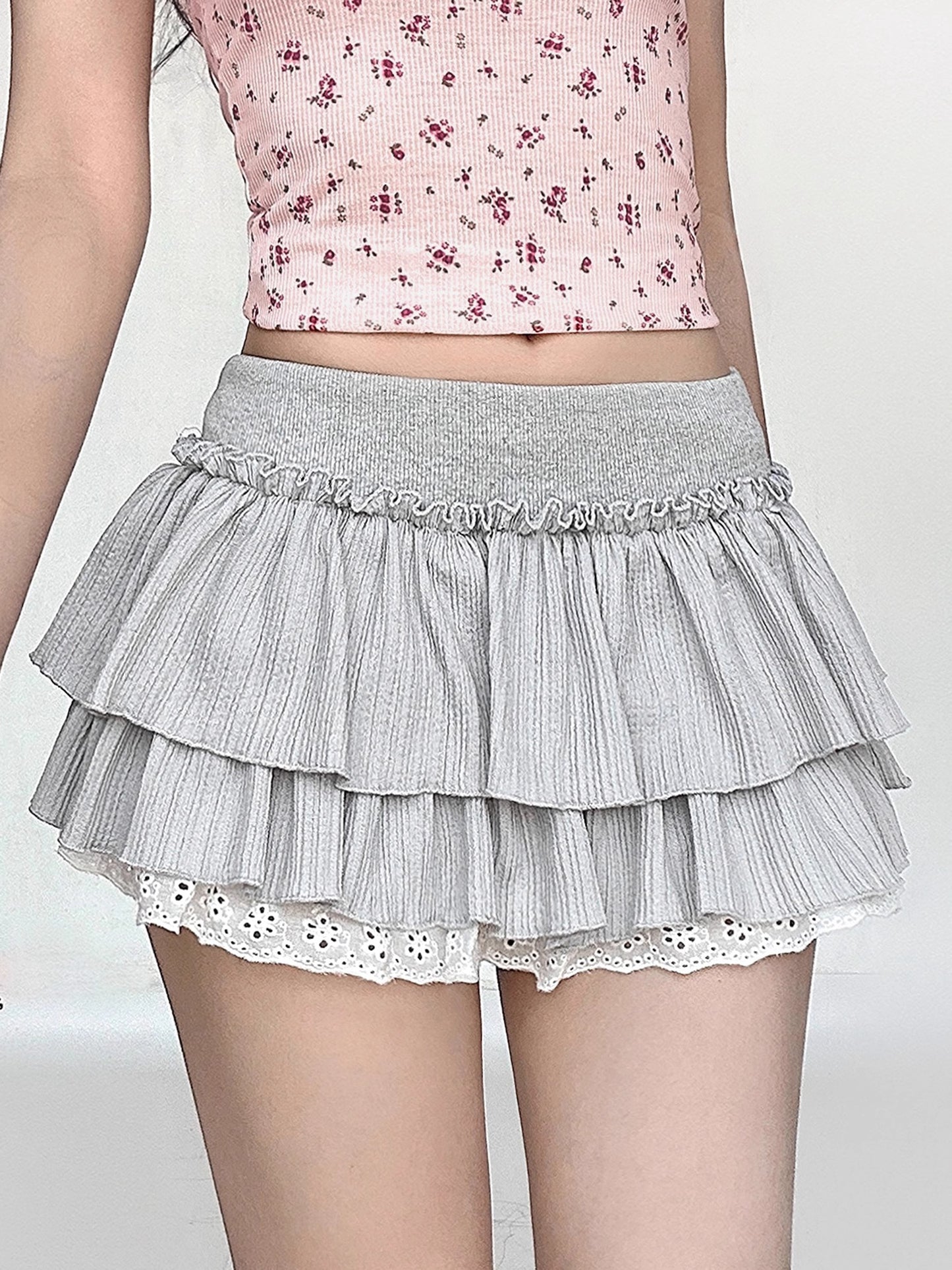 Jacquard Short Skirt NA4619