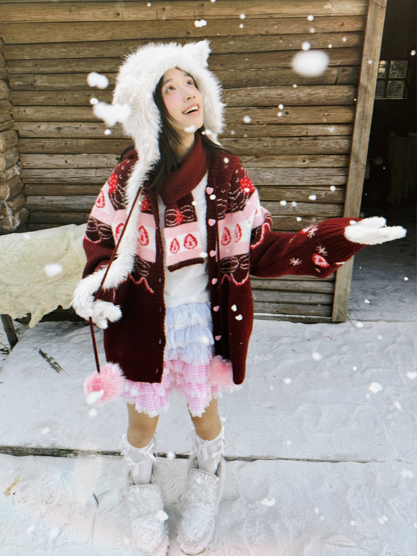 Strawberry Cake Knit Cardigan NA8326