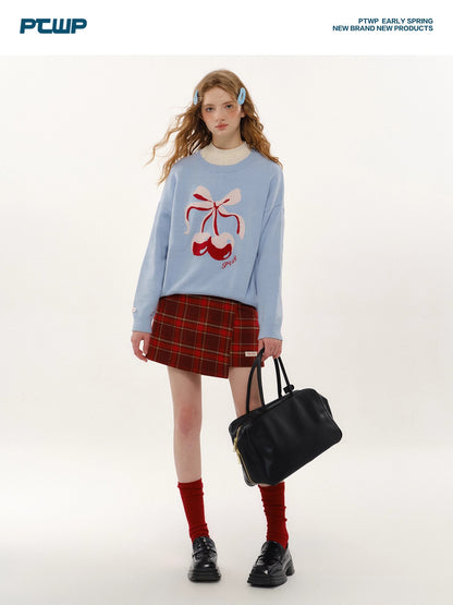 Cherry Design Knit Sweater NA5696