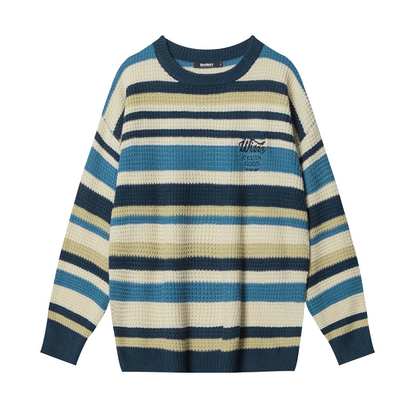 Oversize Stripe Knit Sweater NA1825