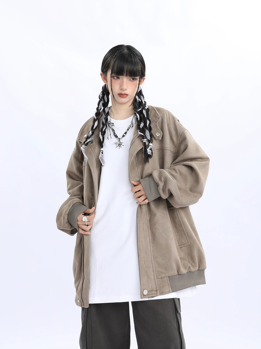 Oversize Suede Jacket NA1777