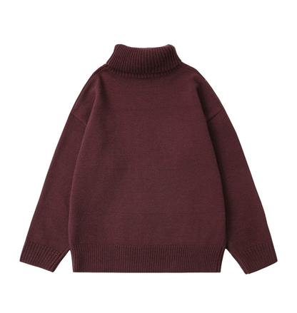 Oversize Turtleneck Knit Sweater NA1808