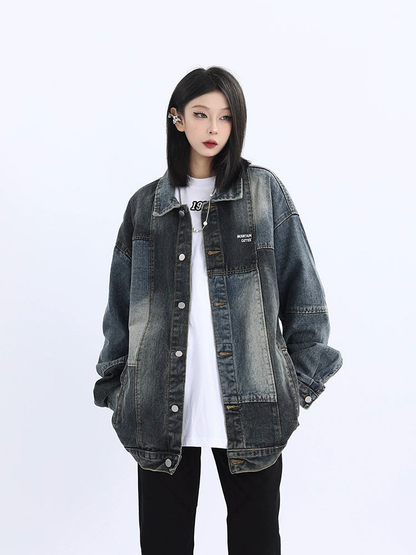 Patchwork Denim Jacket NA1817