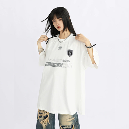 Raglan sleeve oversized T-shirt NA1766