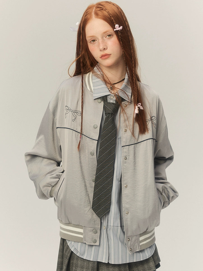 Retro Loose Short Baseball Jacket NA1677