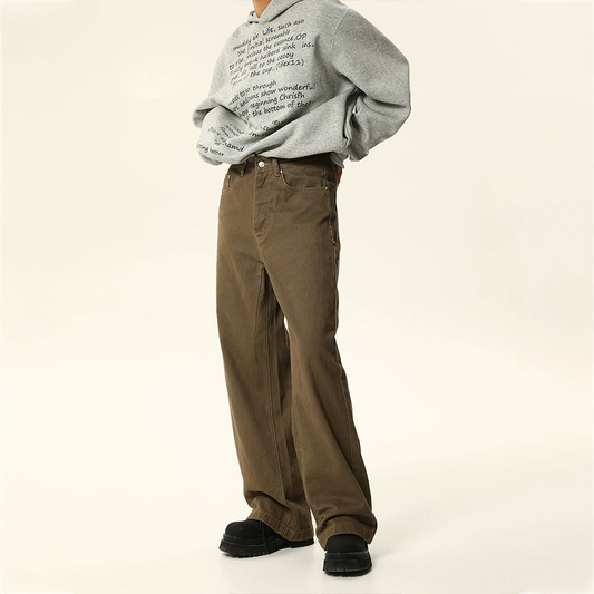 Retro Wash Straight Leg Casual Pants NA1790