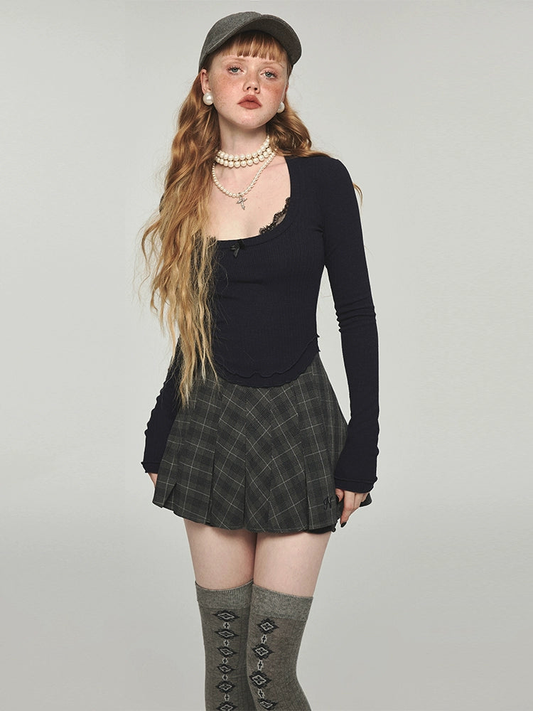 Skinny A-line Short Skirt NA1576