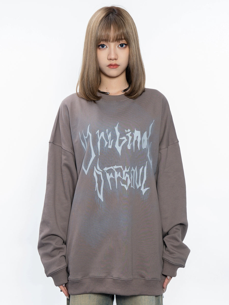 Tie Dye Crew Neck Loose Sweatshirt NA1881