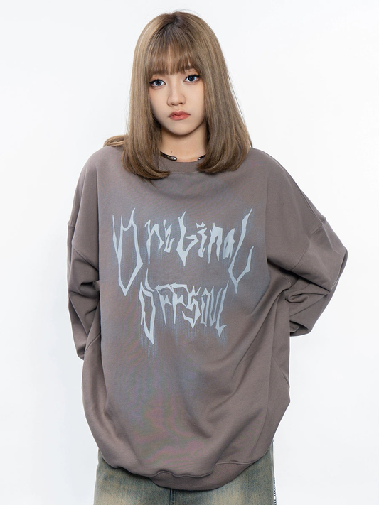 Tie Dye Crew Neck Loose Sweatshirt NA1881