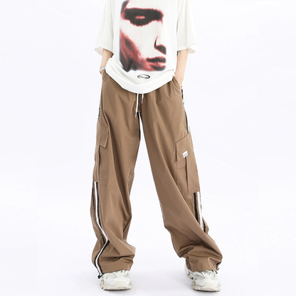 Wide-leg sporty pants NA1854