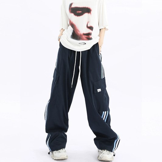 Wide-leg sporty pants NA1854