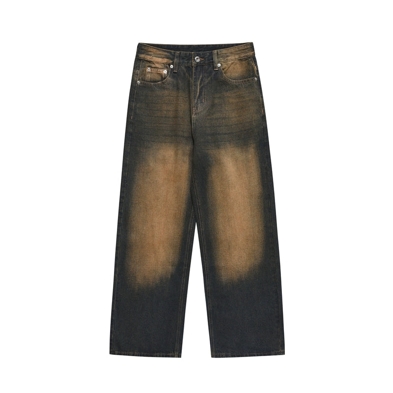 Yellow Mud Dyed Denim Jeans NA1734