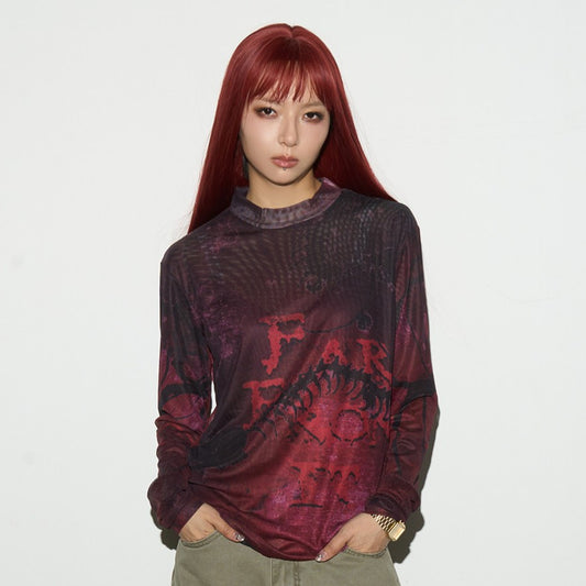 Ink Wash Long Sleeve T-Shirt NA9139